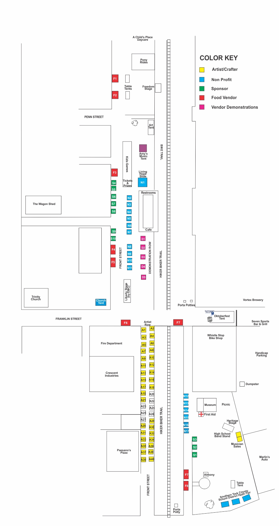 New Freedom Fest Site Plan New Freedom Heritage